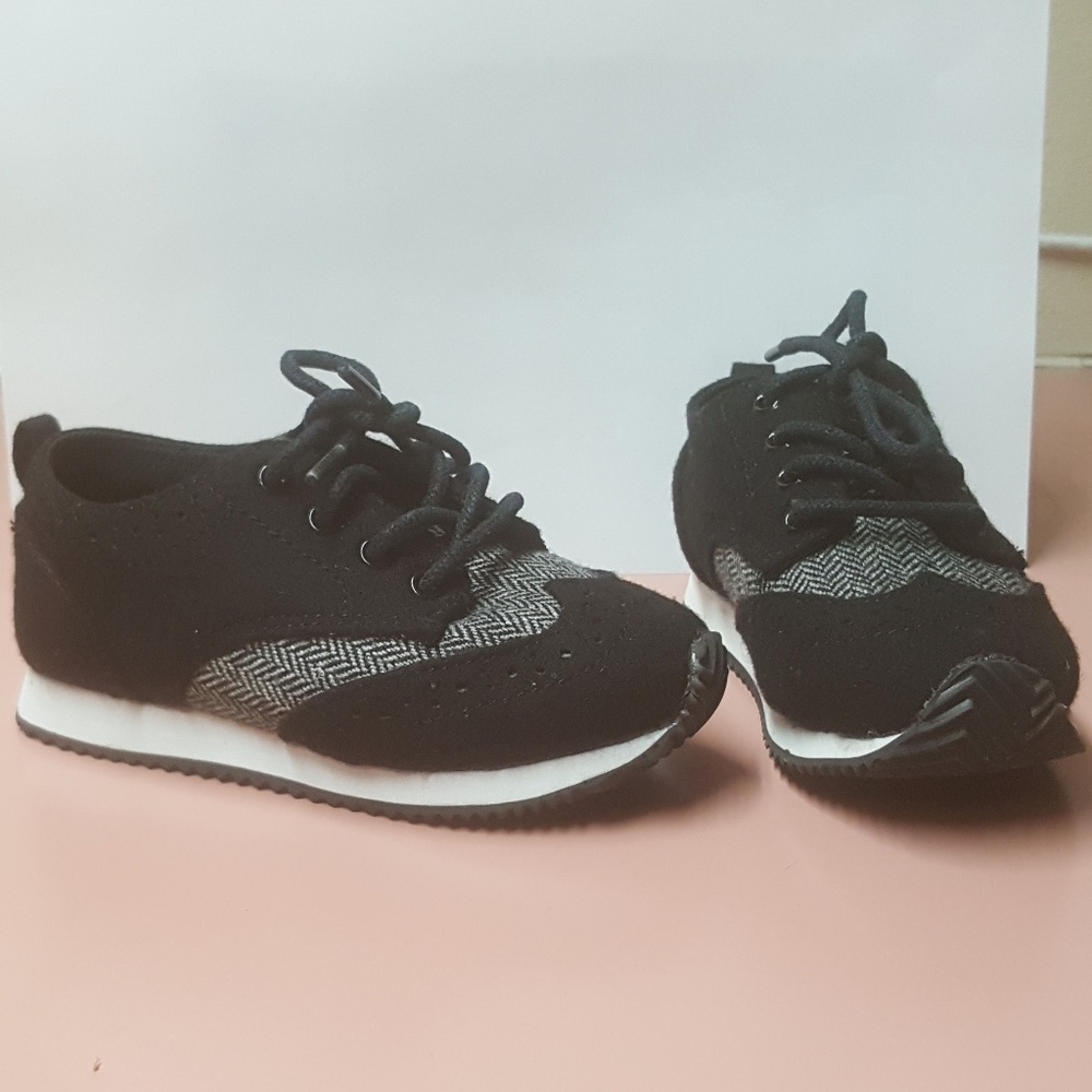 Black toddler boy dress shoes